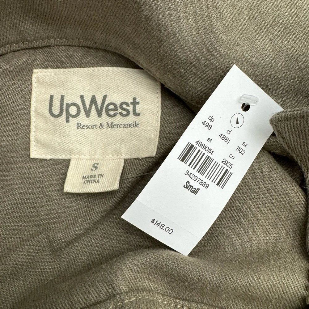UpWest Cropped EcoHemp Twill Jacket Ash S Small